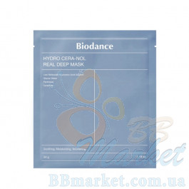Гідрогелева маска для обличчя з гіалуроновою кислотою BIODANCE Hydro Cera-Nol Real Deep Mask 34g