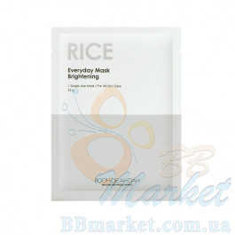 Вирівнююча тон щоденна маска для обличчя BOOMDEAHDAH Everyday Mask Rice 25g