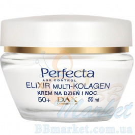 Зміцнюючий ліфтинг-крем для обличчя для віку 50+ PERFECTA Elixir Multi-Collagen Cream Lifting 50+ 50ml