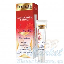 Крем для шкіри навколо очей PERFECTA Multi-Collagen Retinol Eye Cream 40+/50+ 15ml