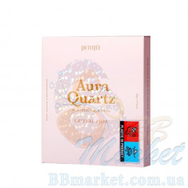 Гідрогелева маска для обличчя з екстрактом перлів та трояндою PETITFEE Aura Quartz Hydrogel Face Mask Crystal Rose 30g - 5 шт