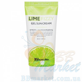 Сонцезахисний крем для обличчя з екстрактом лайму Secret Skin Lime Fizzy Gel Sun Cream SPF50+ PA+++ 50ml 