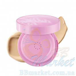 Кушон для обличчя з сяючим ефектом UNLEASHIA Don't Touch Glass Pink Cushion SPF50+ PA++++ (Тон: #23W With Care) 15g