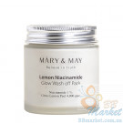 Глиняна маска для вирівнювання тону шкіри з ніацинамідом Mary & May Lemon Niacinamide Glow Wash Off Pack 125g