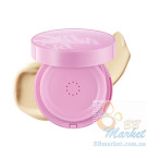 Кушон для обличчя з сяючим ефектом UNLEASHIA Don't Touch Glass Pink Cushion SPF50+ PA++++ (Тон: #21N Hyaline) 15g